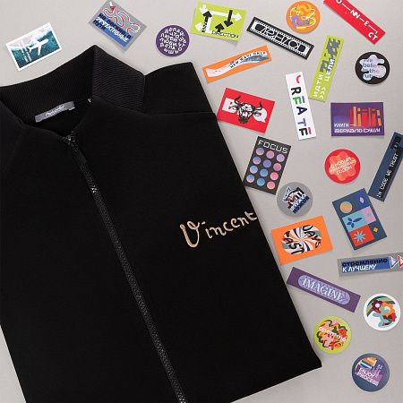 Толстовка на молнии, унисекс TORRES черная, размер XXXL