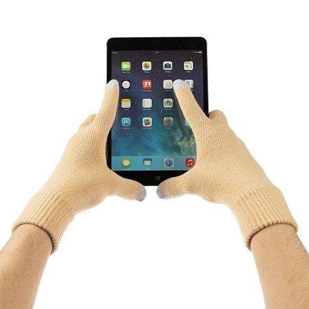 Перчатки сенсорные Urban Flow, бежевые, размер L/XL