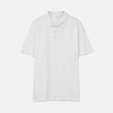 Рубашка поло унисекс Tervise, белая, размер S