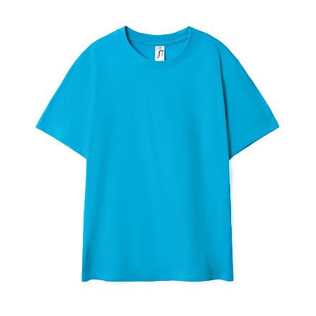 Футболка детская Regent Kids 150, бирюзовая, размер 10 лет (130-140 см)