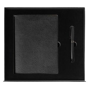 Набор подарочный Solution Prestige Duo (Ежедневник B5, ручка шариковая), черный