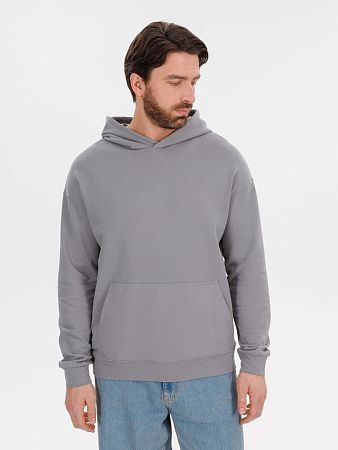 Худи оверсайз унисекс Outshine, серое, размер XL/2XL