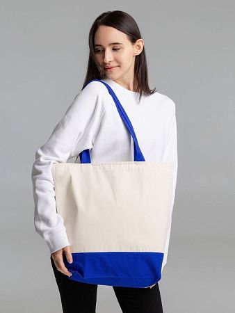 Сумка для покупок на молнии Shopaholic Zip, неокрашенная с черным