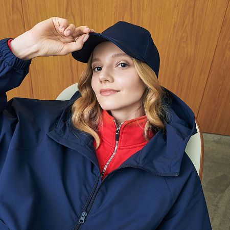 Бейсболка Фит (Fit), 5 клиньев, синий