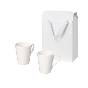 Подарочный набор Веста (Vesta) в коробке-пакете (две фарфоровых кружки)