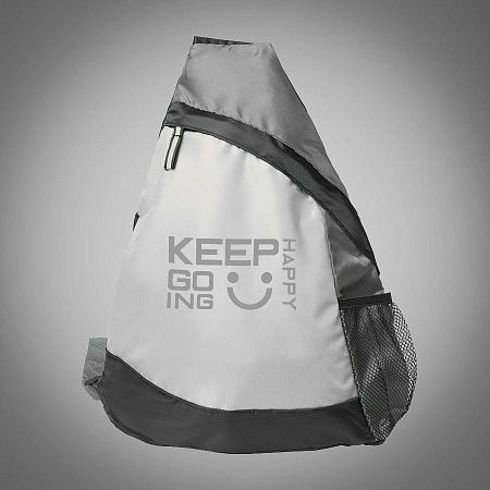 Рюкзак Pick, белый/серый/чёрный, 41 x 32 см, 100% полиэстер 210D