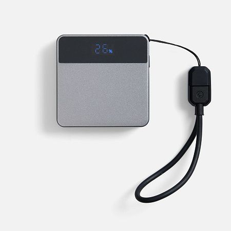 Внешний аккумулятор с беспроводной зарядкой Aura Power 5000 мАч, серый