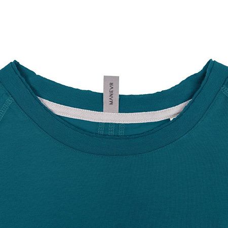 Футболка унисекс Vozduh 1.0, темно-бирюзовая, размер S