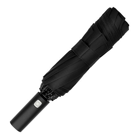 Зонт складной автоматический с плавным закрытием Forest Sunderland Reverse,  диаметр 117 см, 10 панелей,  в подарочной коробке, черный