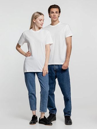 Футболка унисекс T-Bolka 160, белая (теплый оттенок), размер XS