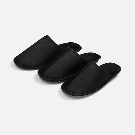 Тапочки домашние Norridge, черные, размер 37-39