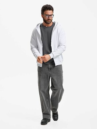 Толстовка унисекс оверсайз Sartoro, белая, размер XL/2XL