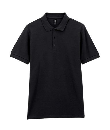 Футболка поло PREMIUM COTTON ADULT DOUBLE PIQUE, ЧЕРНЫЙ S