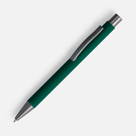 Ручка шариковая Atento Soft Touch, зеленая