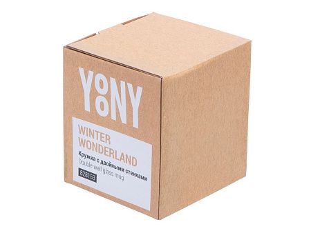 Кружка с двойными стенками с елочкой внутри «Winter Wonderland»