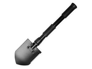 Складная лопата c чехлом «Spade», цвет: черный