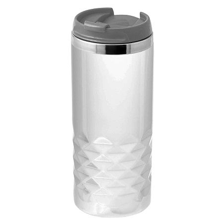 Термокружка NEXT WHITE 350мл. Белая с серой крышкой 6042.23