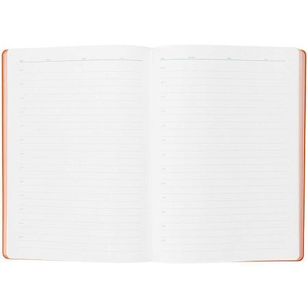 Ежедневник Flexpen, недатированный, серебристо-оранжевый