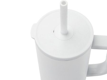 Герметичная термокружка «Brady» с силиконовой трубочкой, переработанная сталь, 900 мл