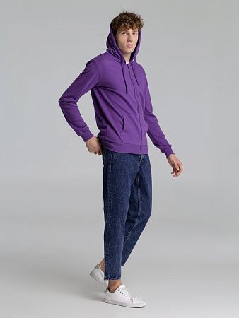 Толстовка на молнии с капюшоном Siverga 2.0, фиолетовая, размер XXL