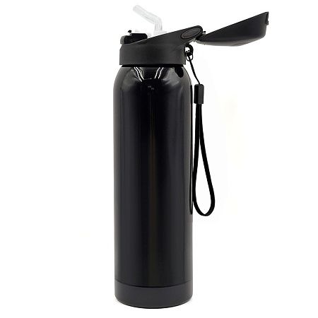 Термобутылка Trekker, чёрная