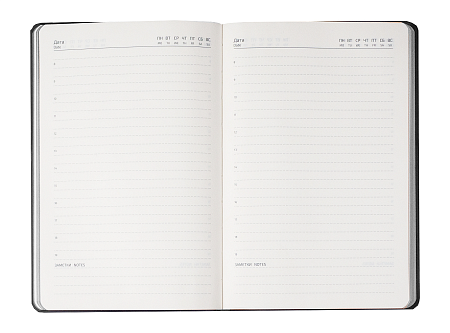 Ежедневник Flexy Cambric А5, серый, недатированный, в гибкой обложке