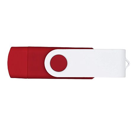 Флешка TWIST COLOR OTG Красная с белым 4018.03.07.16ГБ