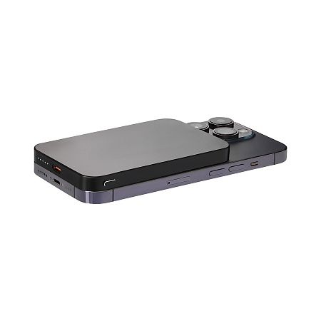 Внешний аккумулятор Артекс PD (Artex PD) 5000mAh с функцией беспроводной зарядки 15W, черный