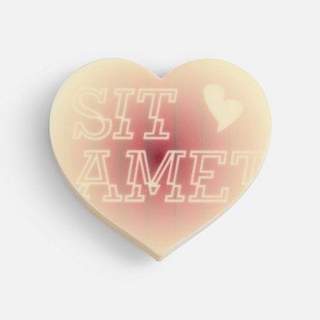 Печенье Dream White в белом шоколаде, сердце