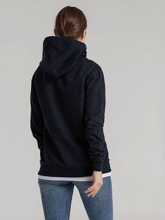 Толстовка с капюшоном Unit Kirenga, темно-синяя, размер XS