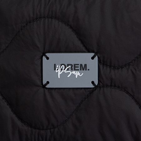 Лейбл из ПВХ Kreta, S, серый