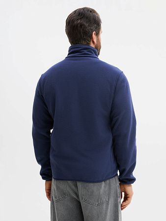 Куртка флисовая унисекс Ben Mac, темно-синяя, размер S