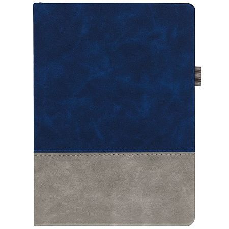 Ежедневник Horizon, недатированный, серый с синим