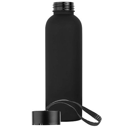 Бутылка для воды VERONA PET SOFT 550мл Черная полностью 6262.88