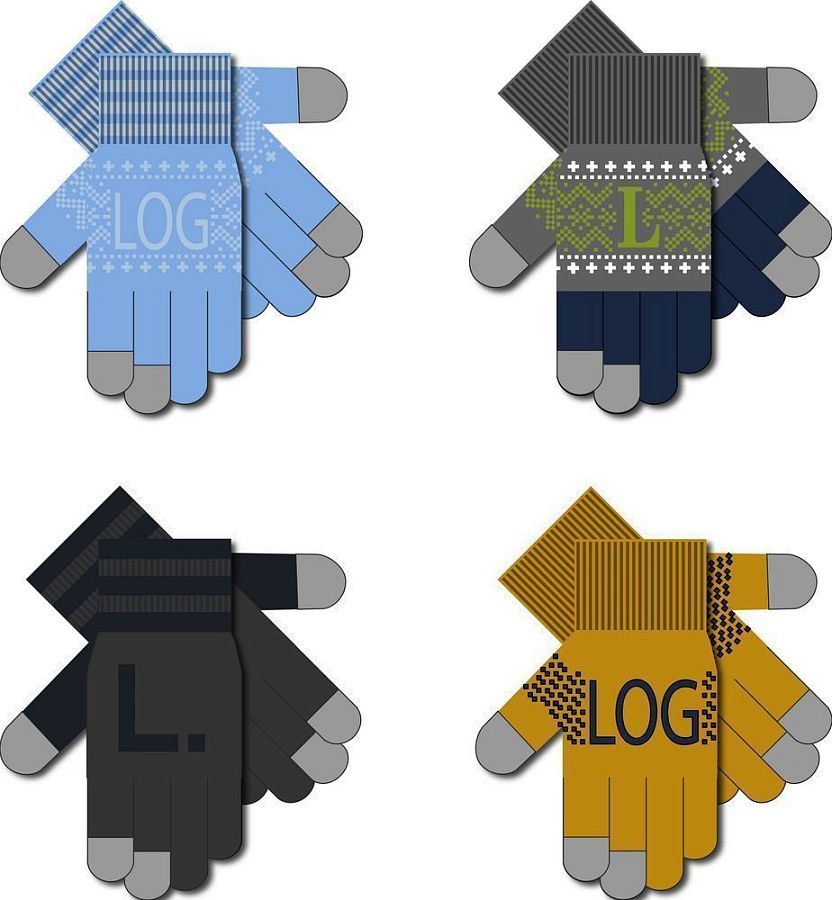 Сенсорные перчатки на заказ Guanti Tok, акрил, размер S/M