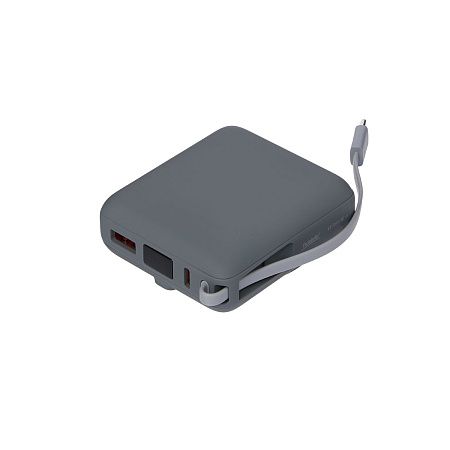 Внешний аккумулятор с подсветкой Риттер PD (Ritter PD) 10000mAh с функцией беспроводной зарядки 15W, серый