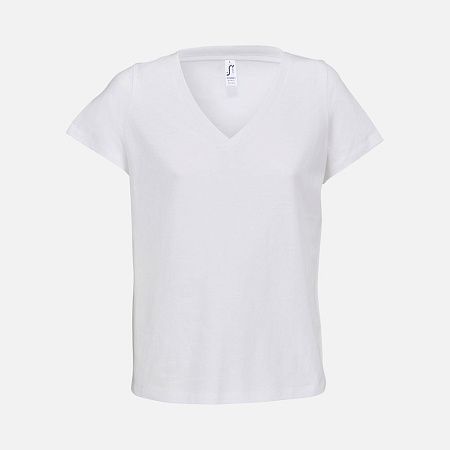 Футболка женская Regent Women с V-образным вырезом, белая, размер XS