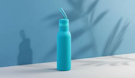 Бутылка для воды "Фитнес" 700 мл, покрытие soft touch