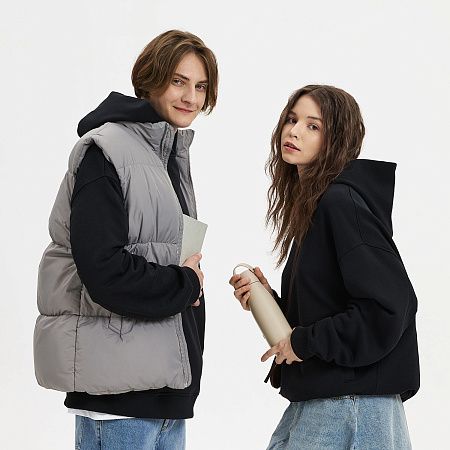 Термобутылка вакуумная герметичная Bosca, бежевая