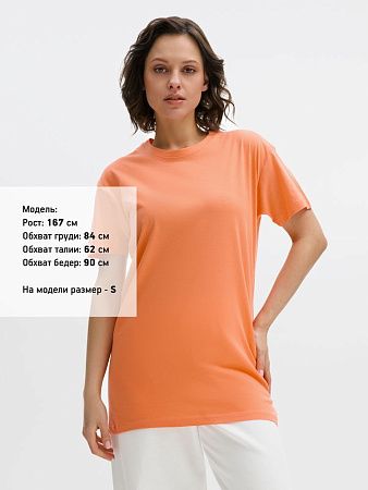Футболка унисекс Regent 150, оранжевая (абрикосовая), размер XL