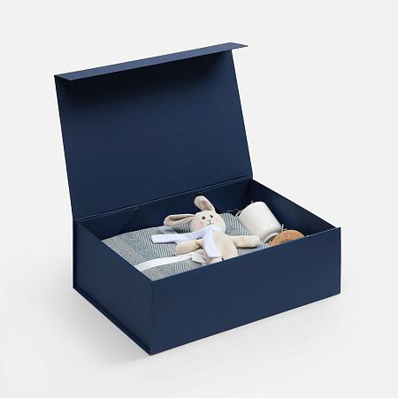 Коробка складная RealBig Fold, темно-синяя