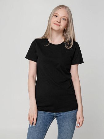 Футболка женская T-bolka Lady, черная, размер XXL