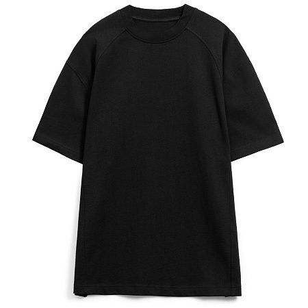 Футболка оверсайз унисекс Sideline, черная, размер M/L