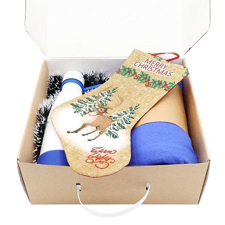 Подарочный набор Теплый вечер , синий