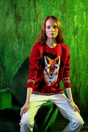 Джемпер Totem Fox, красный, размер M