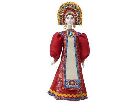 Подарочный набор: кукла фарфоровая, крем-мёд с лаймом и имбирем