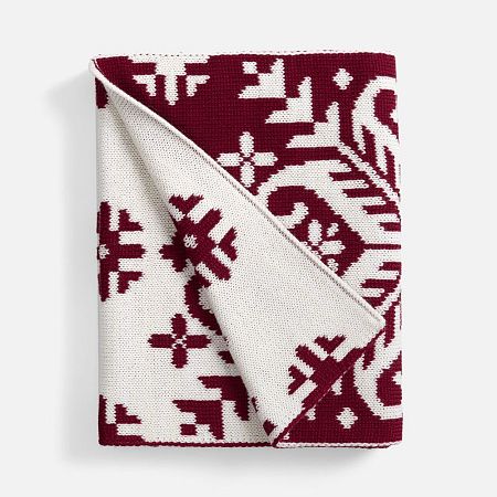 Шарф Wintertude L, красный с белым