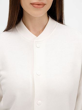 Бомбер унисекс Nuppu, молочно-белый, размер XL