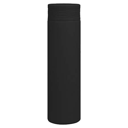 Термос Balance вакуумный стальной, 500 мл, пластиковая крышка, черный, матовый