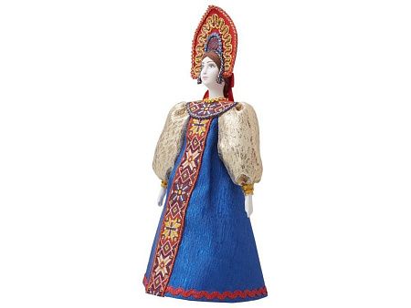 Подарочный набор: кукла фарфоровая, мёд с грецким орехом